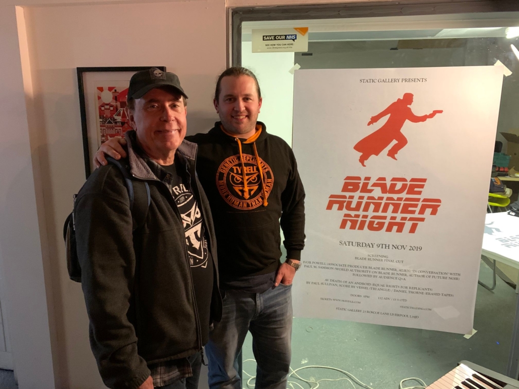 Blade Runner Night, Liverpool, November 2019 with Paul M Sammon