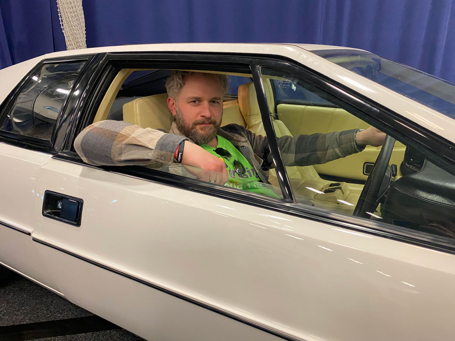 Patrick takes the Lotus Esprit from James Bond for a spin!
